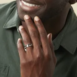 Jourdan Bague Karly Acier Blanc -Promos Anneau Magasin MIDHBWN013 model1