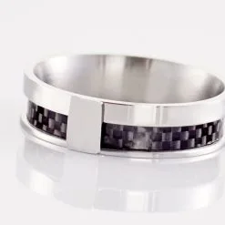 Jourdan Bague Karly Acier Blanc -Promos Anneau Magasin MIDHBWN013 view3